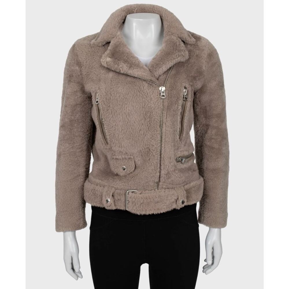 Acne Studios Brown Shearling Jacket - Size EU36 / S